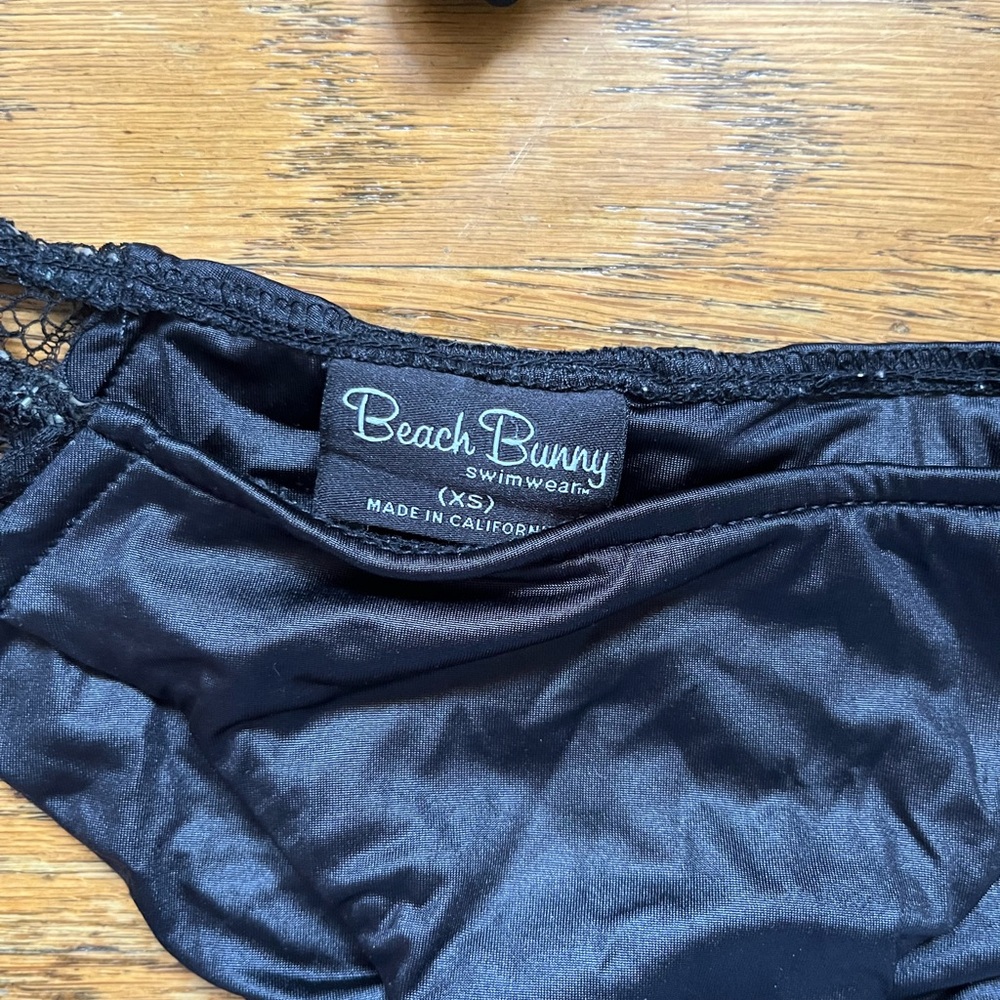 Beach bunny swimwear black lace bikini. Vintage rare! - Picture 2 of 3